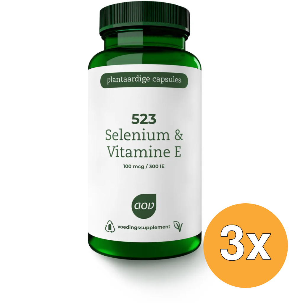 3x AOV 523 Selenium & Vitamine E (60 vega capsules)