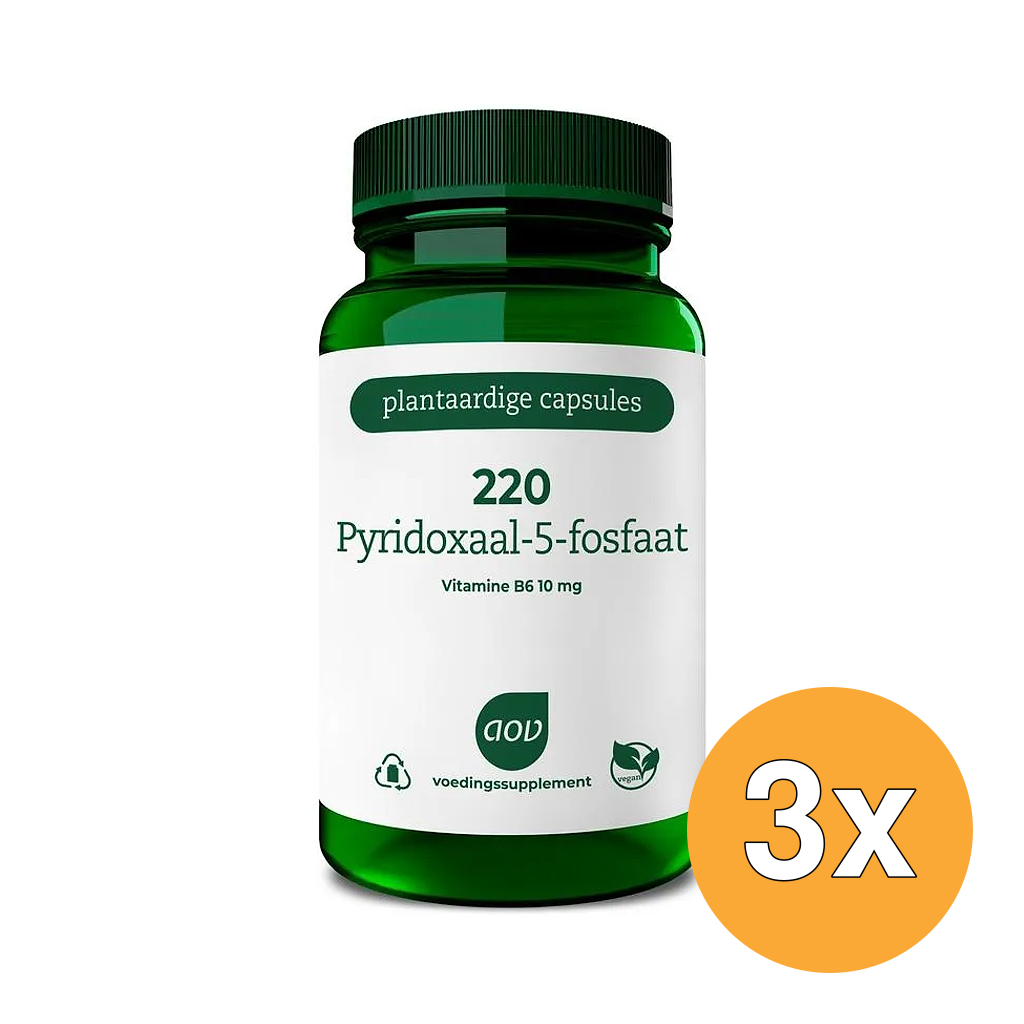 3x AOV 220 Pyridoxaal-5-Fosfaat (120 vega capsules)
