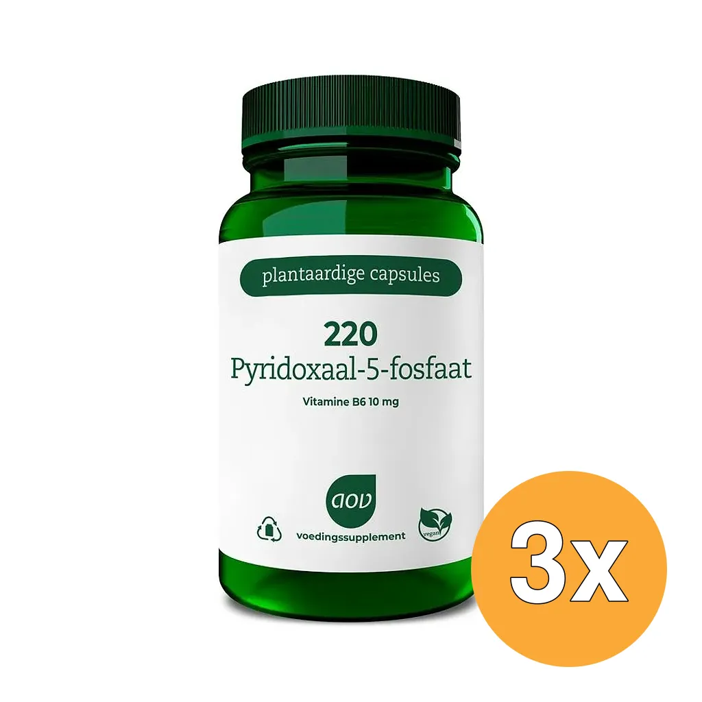 3x AOV 220 Pyridoxaal-5-Fosfaat (120 vega capsules)
