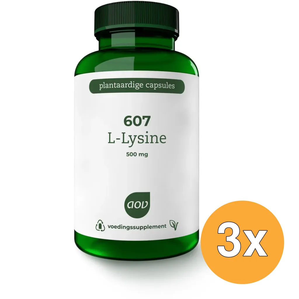 3x AOV 607 L-lysine (90 vega capsules)