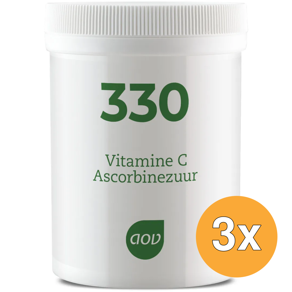 3x AOV 330 Vitamine C ascorbinezuur (250 gr)