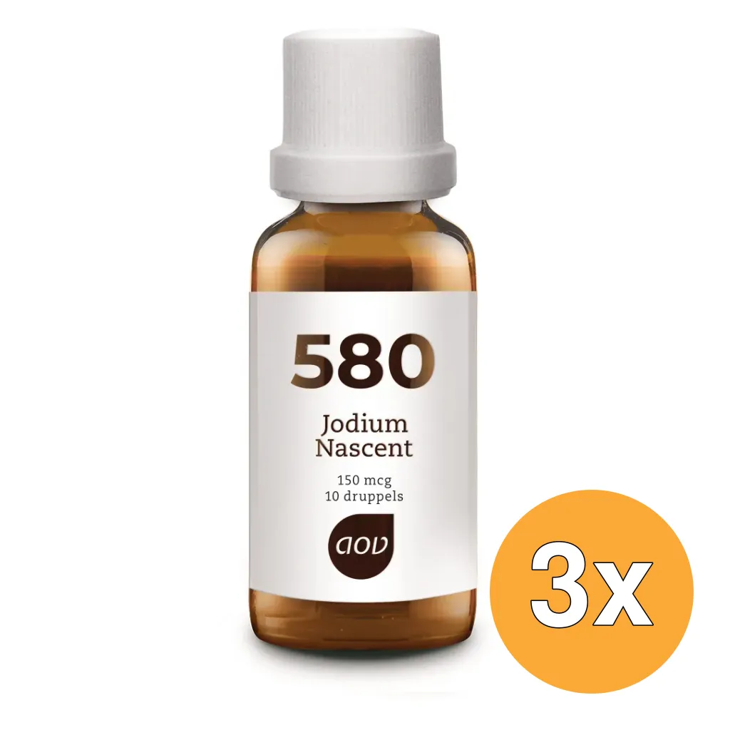 3x AOV 580 Jodium nascent 150mcg (15 ml)