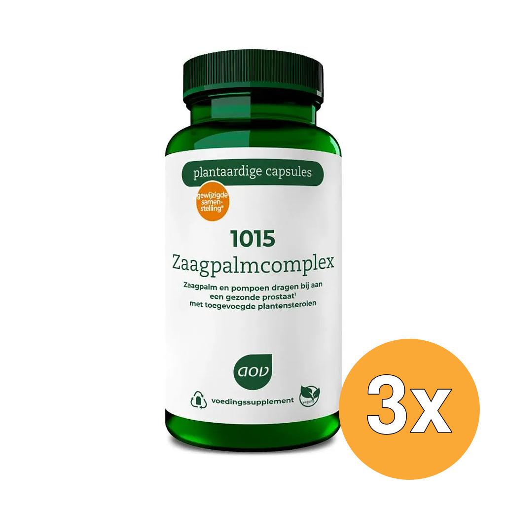3x Aov 1015 Zaagpalm Complex (60 vega capsules)