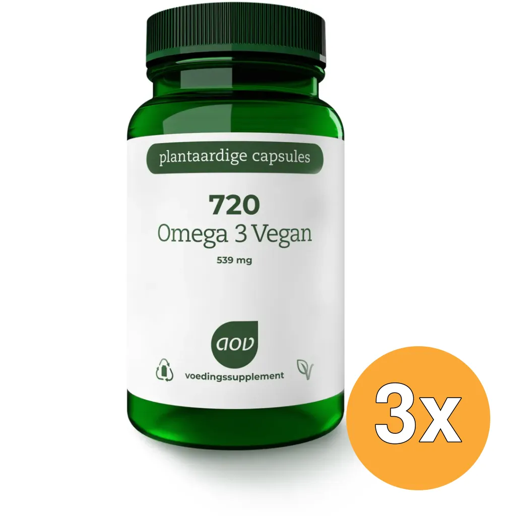 3x Aov 720 Omega 3 Vegan (60 vega capsules)