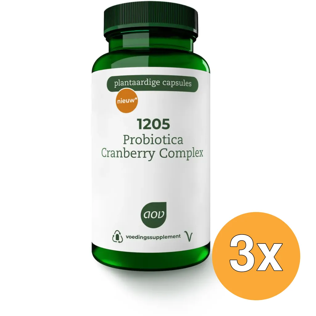3x Aov 1205 Probiotica Cranberry Complex (60 vega capsules)