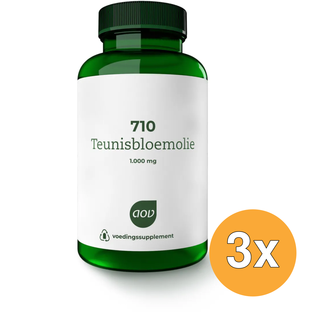 3x Aov 710 Teunisbloemolie 1000Mg (60 capsules)