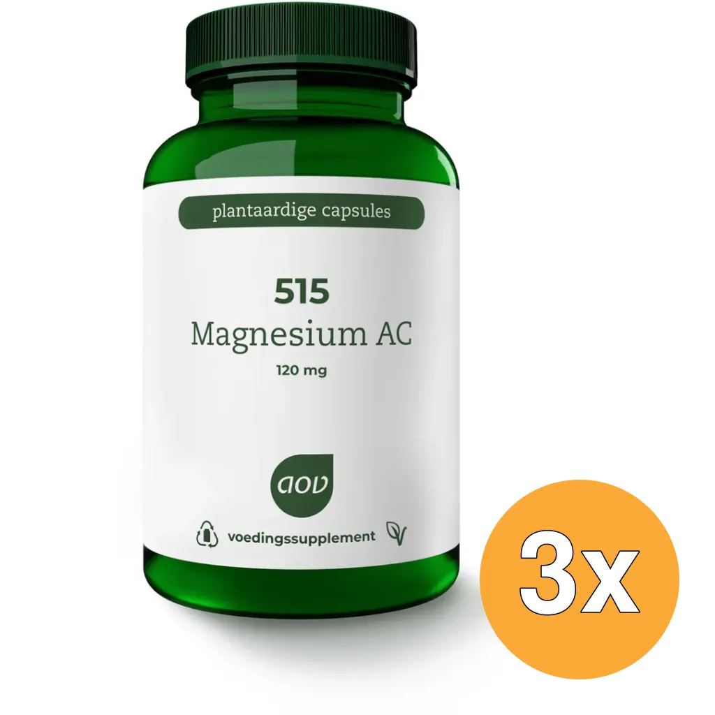 3x AOV 515 Magnesium AC (120 vega capsules)