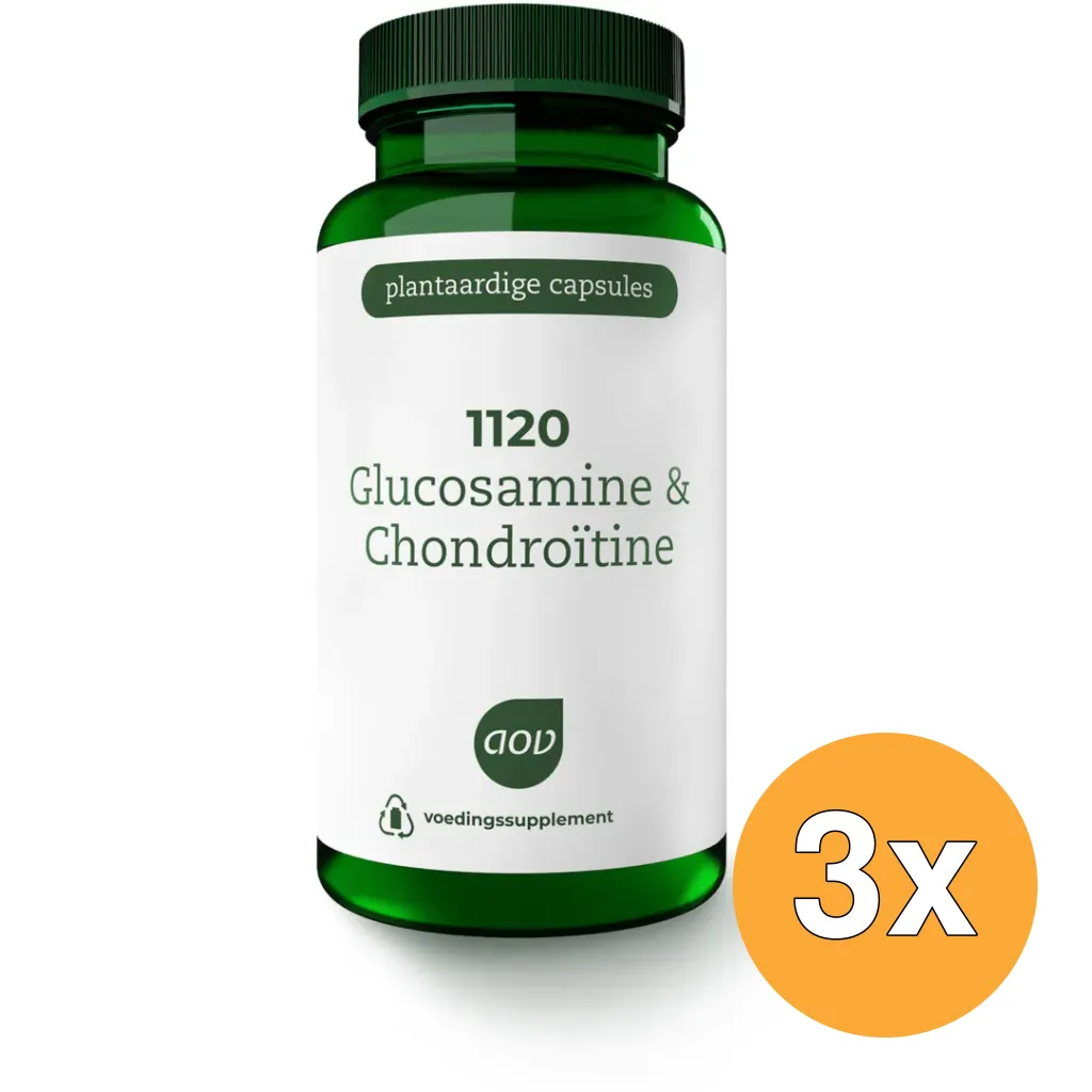 3x Aov 1120 Glucosamine & Chondroitine (60 vega capsules)