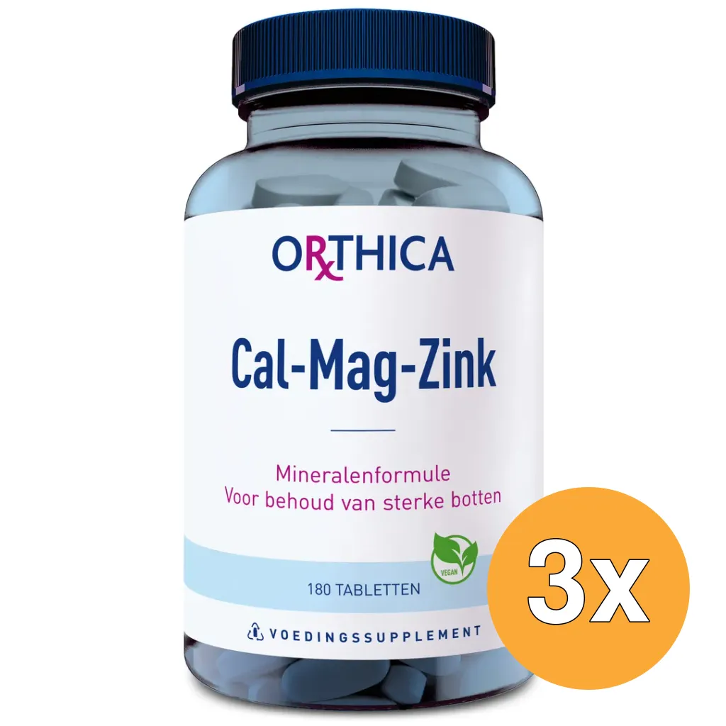 3x Orthica Cal mag zink (180 tabletten)