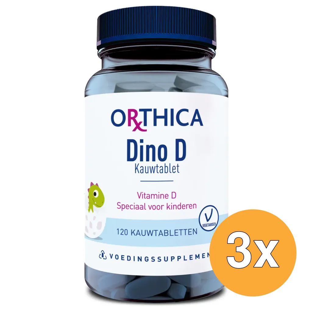 3x Orthica Dino D (120 kauwtabletten)