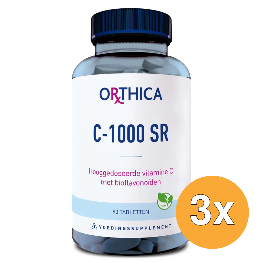 3x Orthica Vitamine C-1000 SR (90 tabletten)