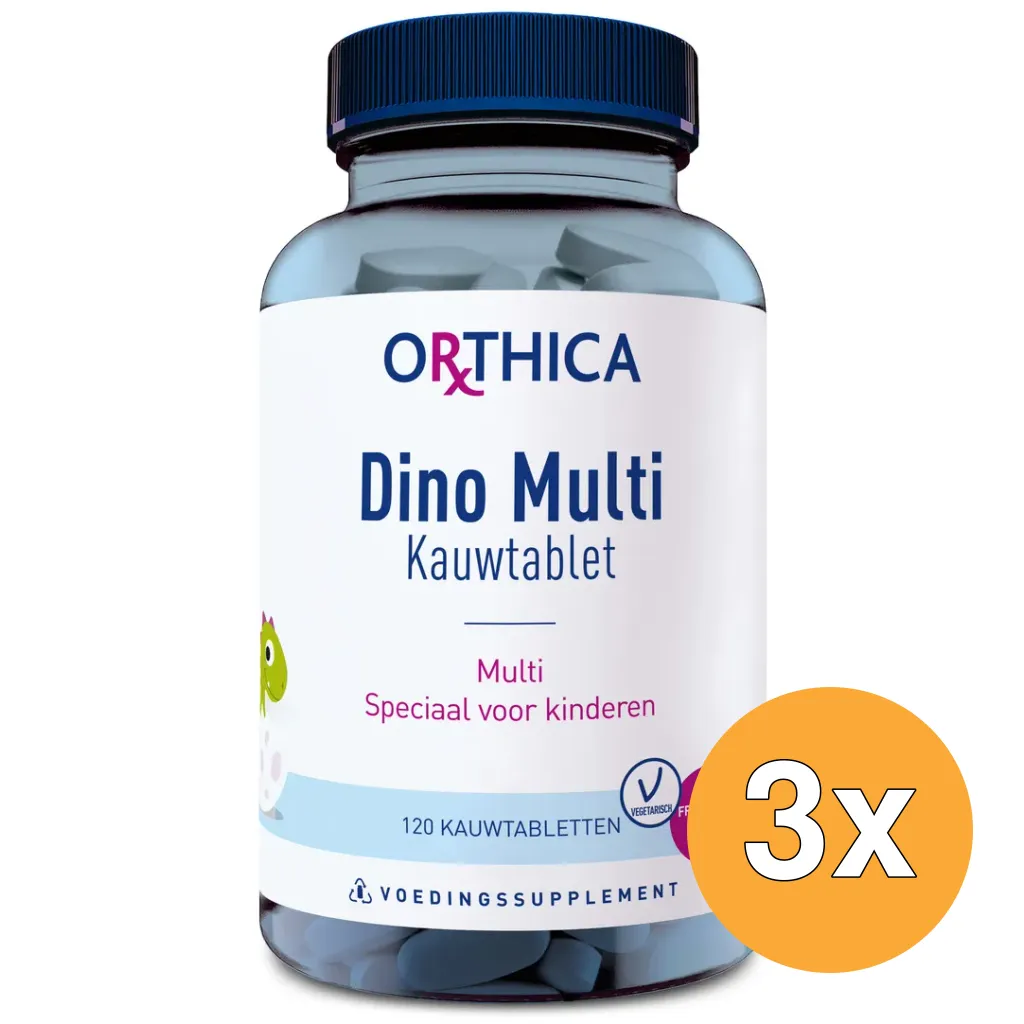 3x Orthica Dino multi (120 kauwtabletten)