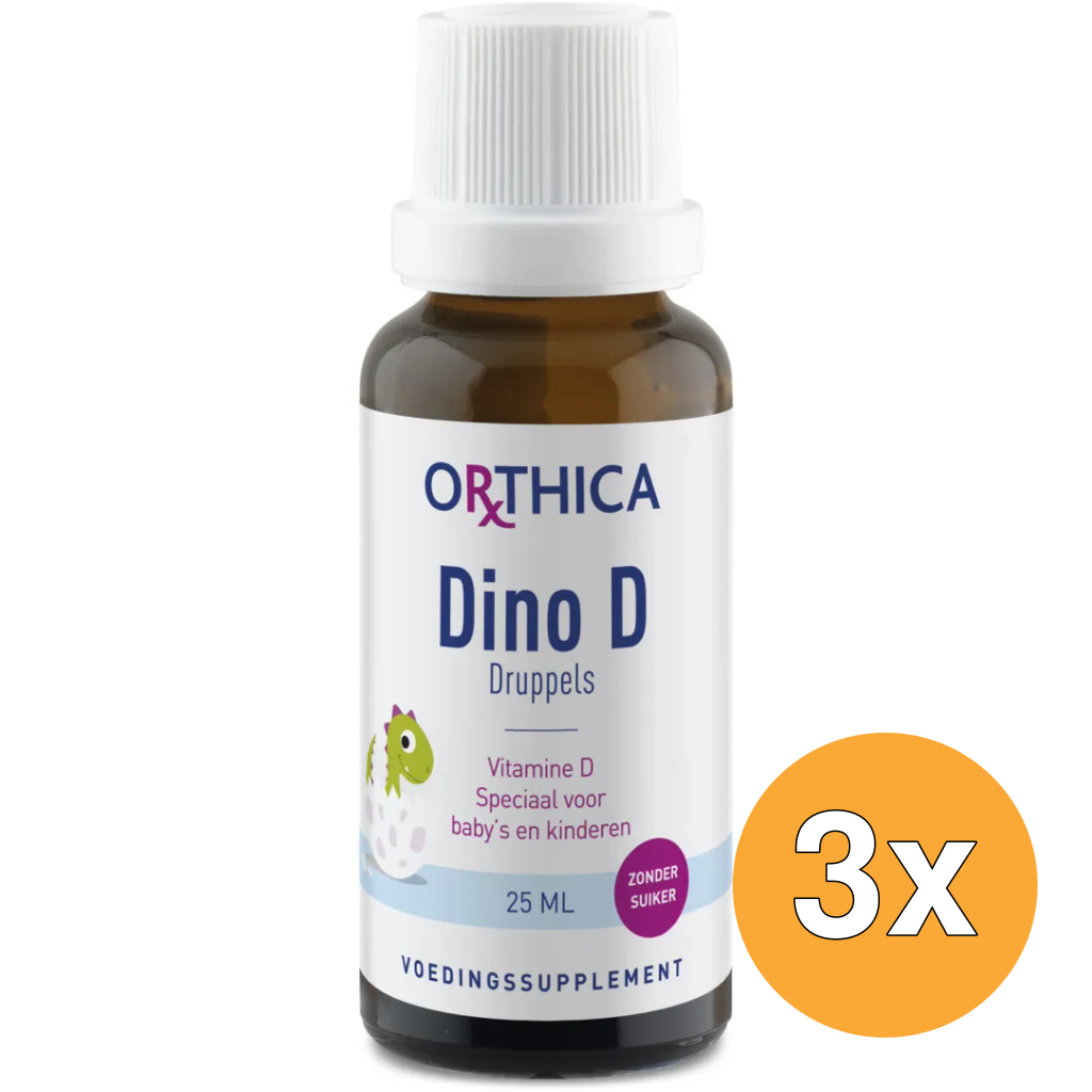 3x Orthica Dino D druppels (25 ml)