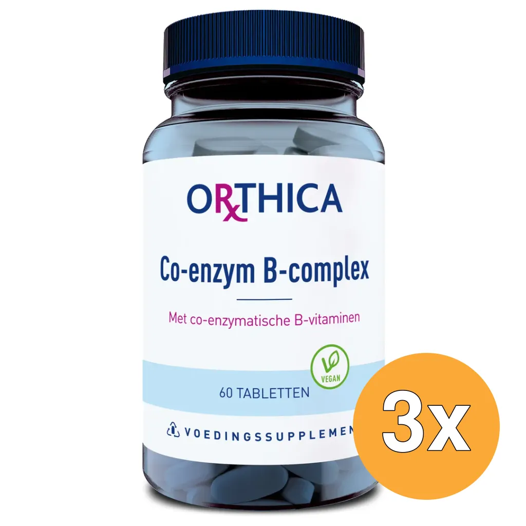 3x Orthica Co-Enzym B Complex (60 tabletten)