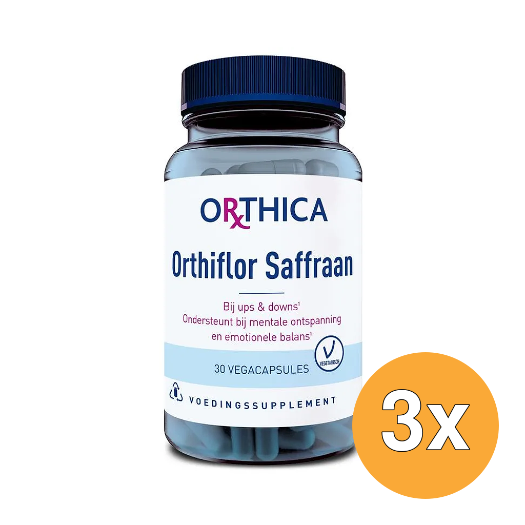 3x Orthica Orthiflor Saffraan (30 vega capsules)