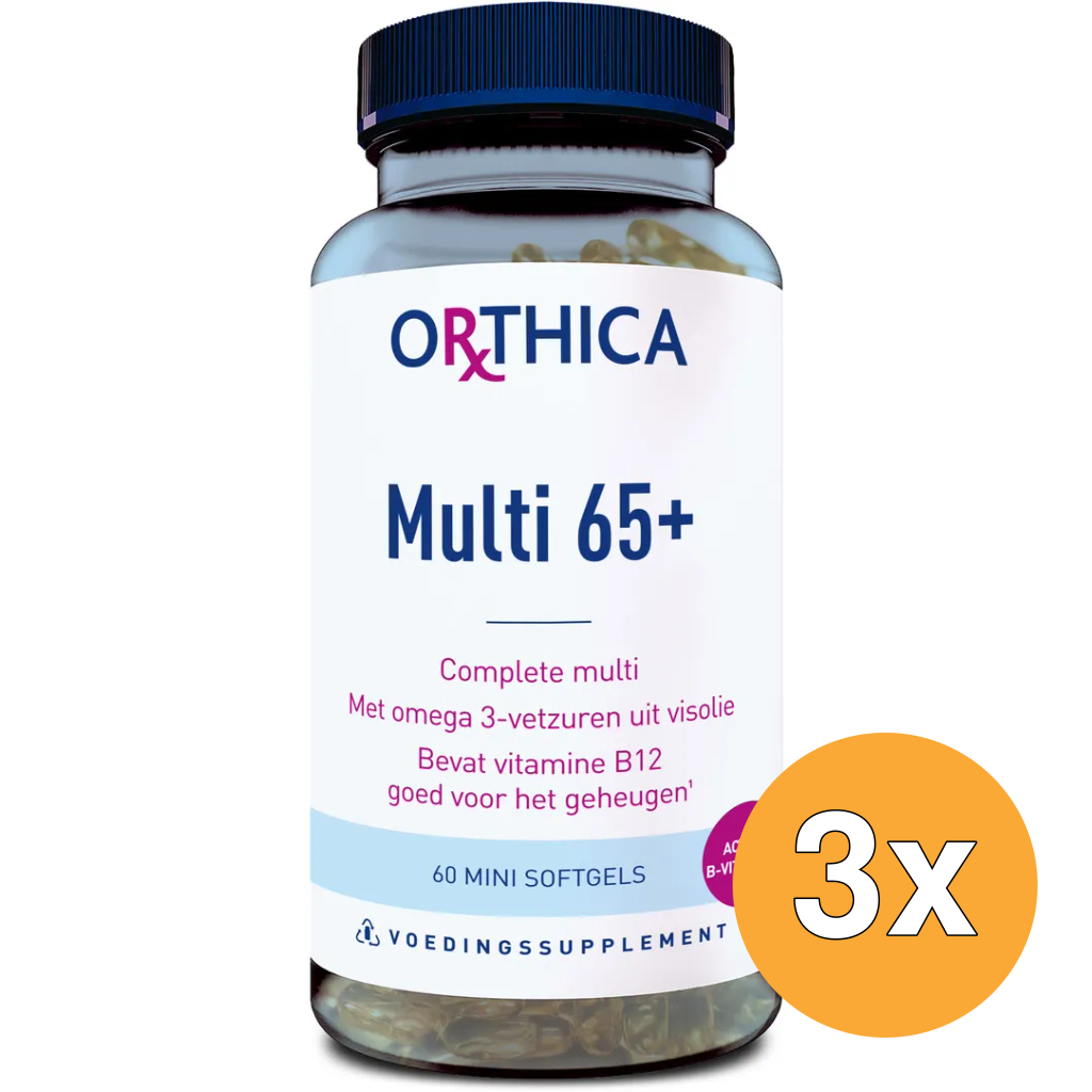 3x Orthica Multi 65+ (60 softgels)