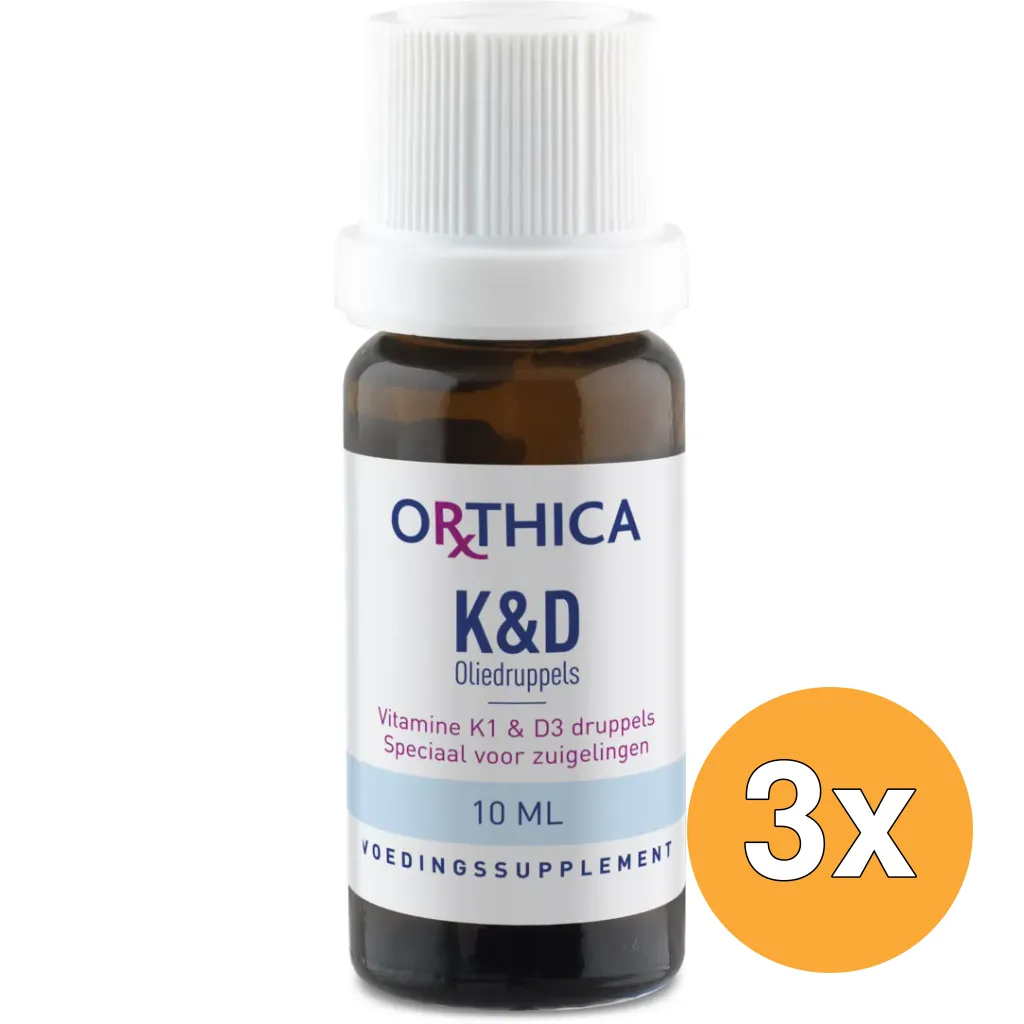 3x Orthica Vitamine K & D zuigeling (10 ml)