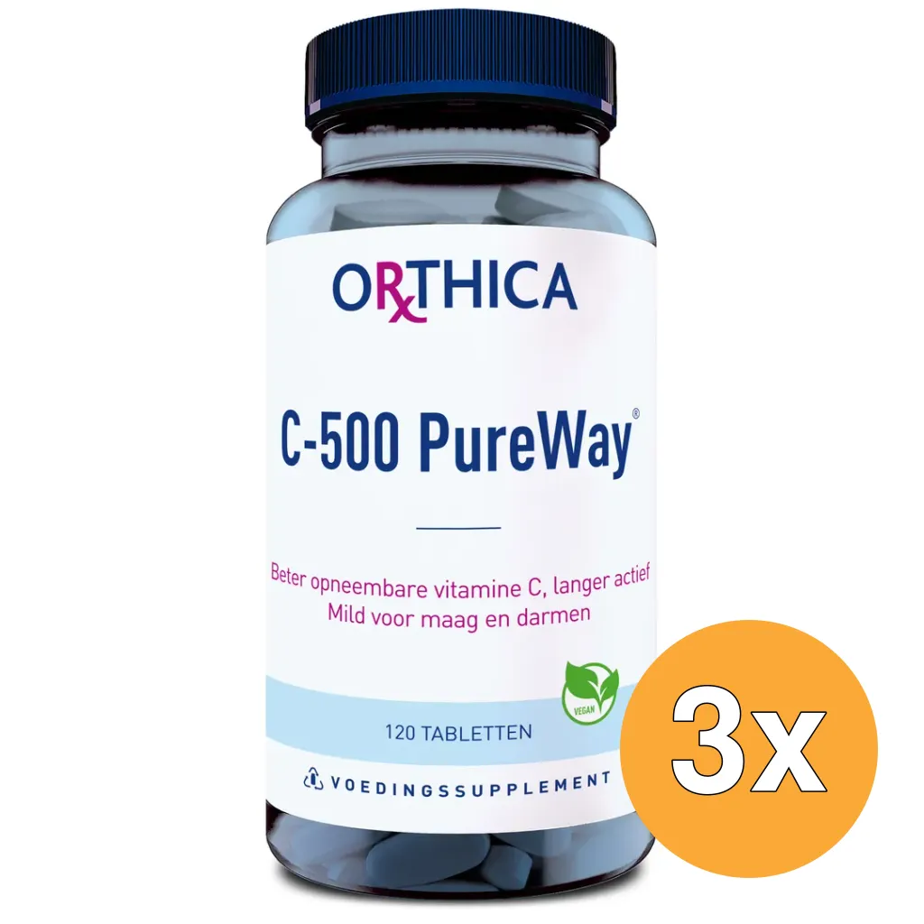 3x Orthica C-500 Pureway (60 tabletten)
