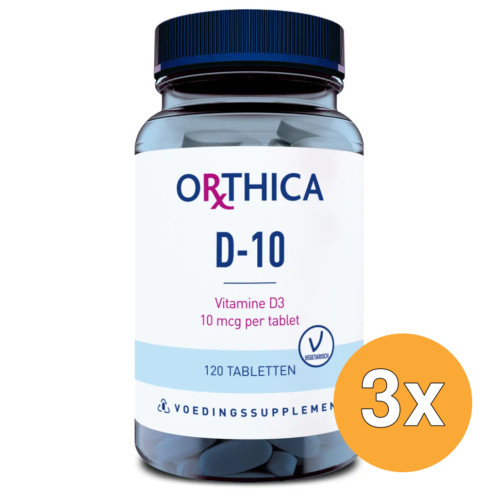 3x Orthica Vitamine D-10 (120 tabletten)
