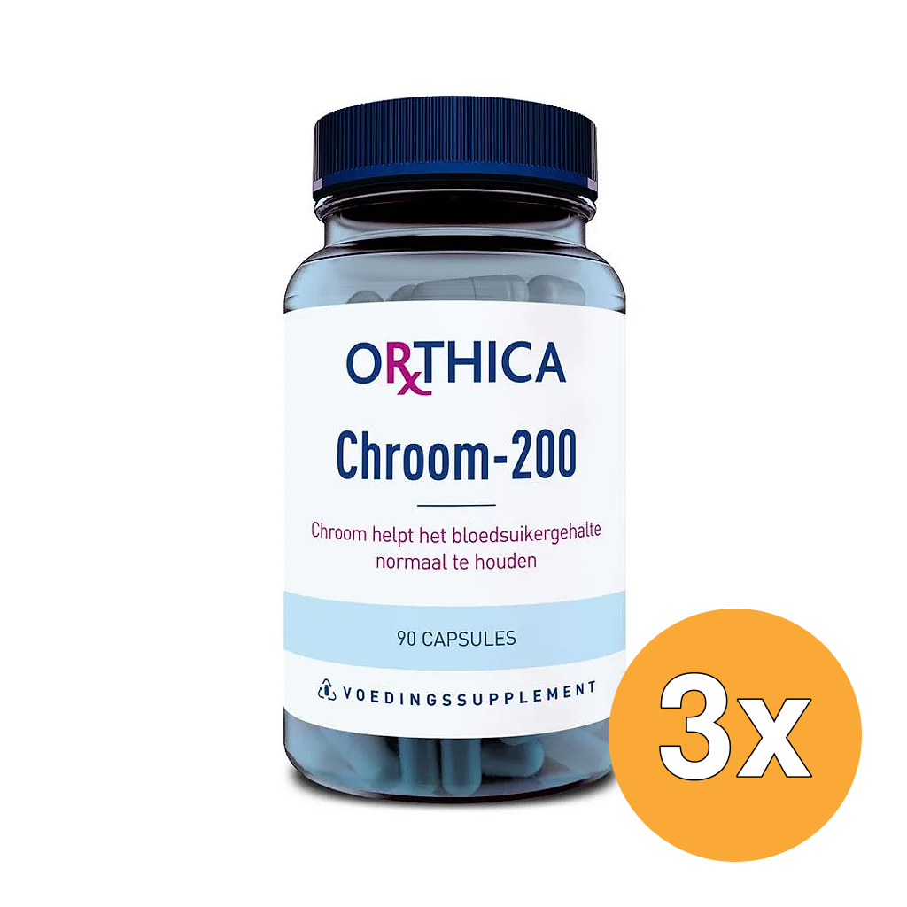 3x Orthica Chroom 200 (90 capsules)