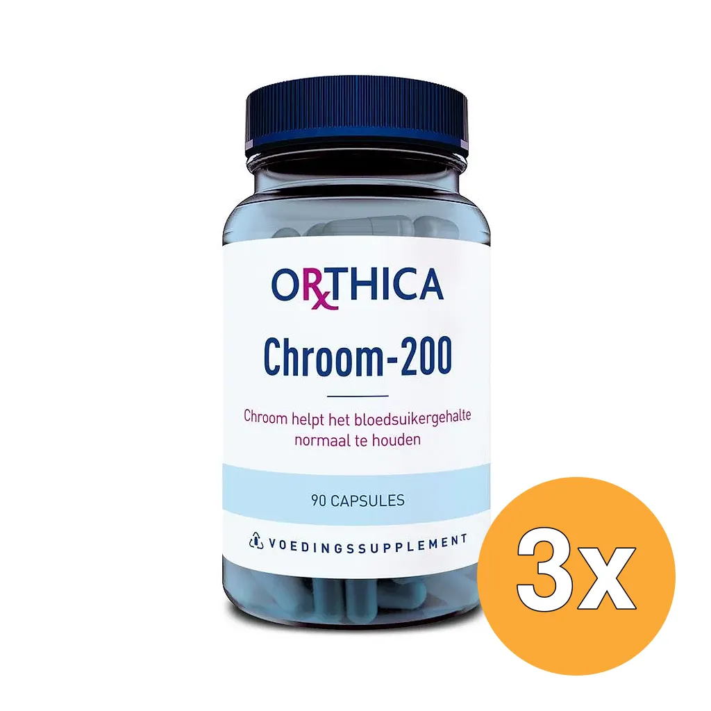 3x Orthica Chroom 200 (90 capsules)