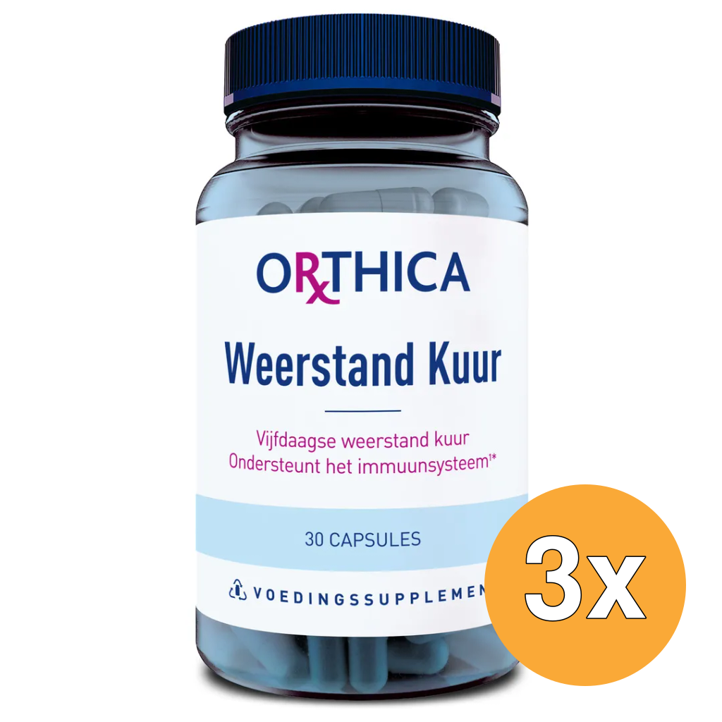 3x Orthica Weerstand kuur (30 capsules)