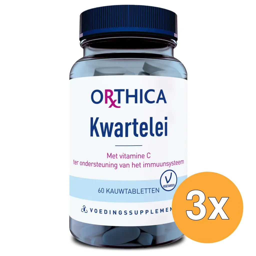 3x Orthica Kwartelei (60 kauwtabletten)