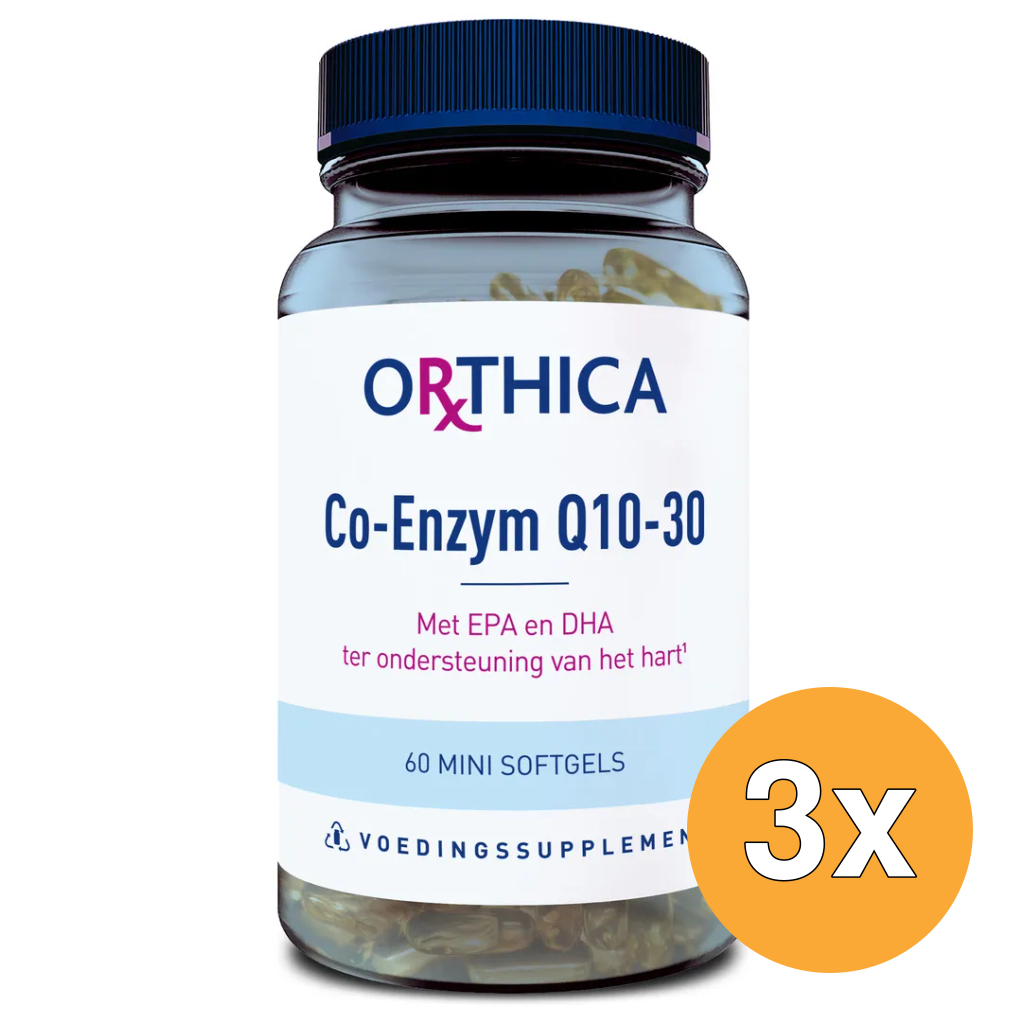 3x Orthica Co-enzym Q10 30 (60 softgels)