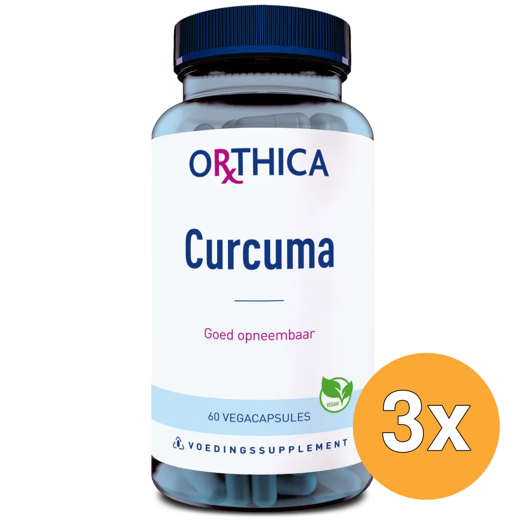 3x Orthica Curcuma (60 capsules)