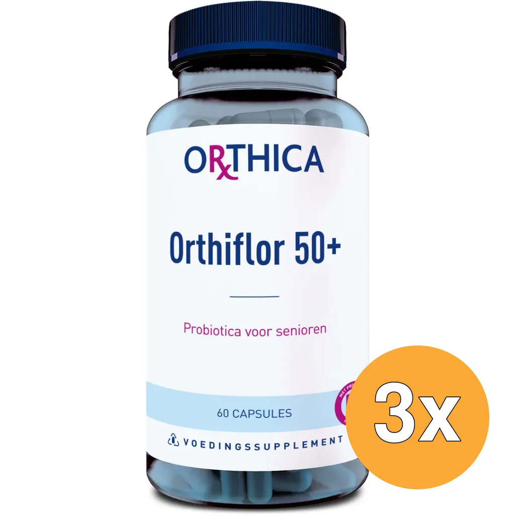 3x Orthica Orthiflor 50+ Senior (60 capsules)