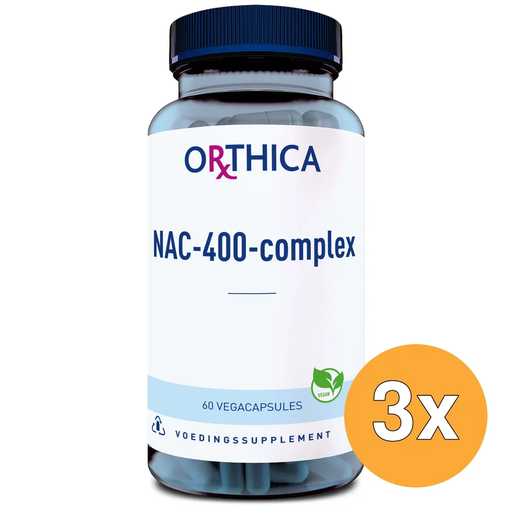 3x Orthica NAC-400-complex (60 vega capsules)