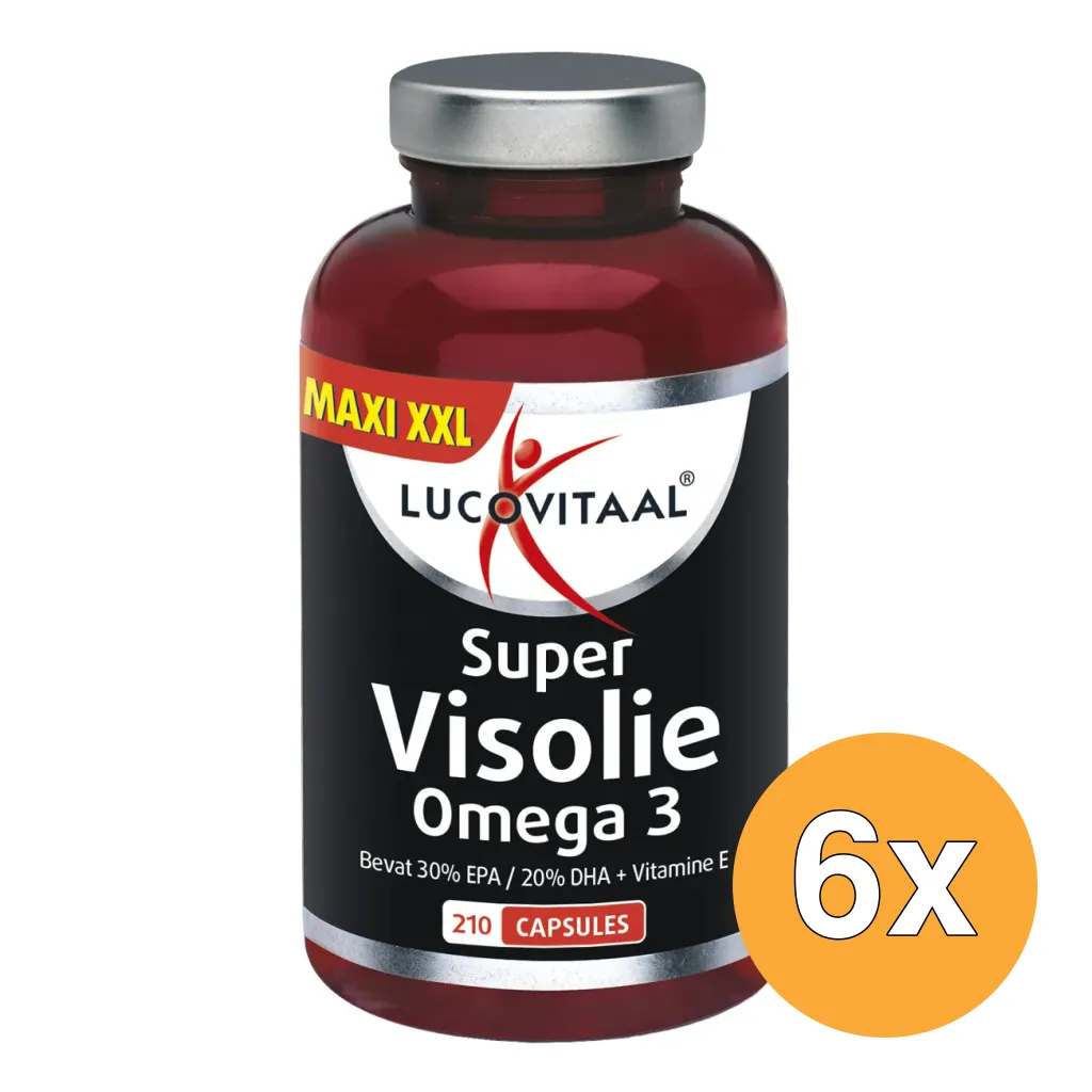 6x Lucovitaal Super Omega 3 Visolie (210 stuks)