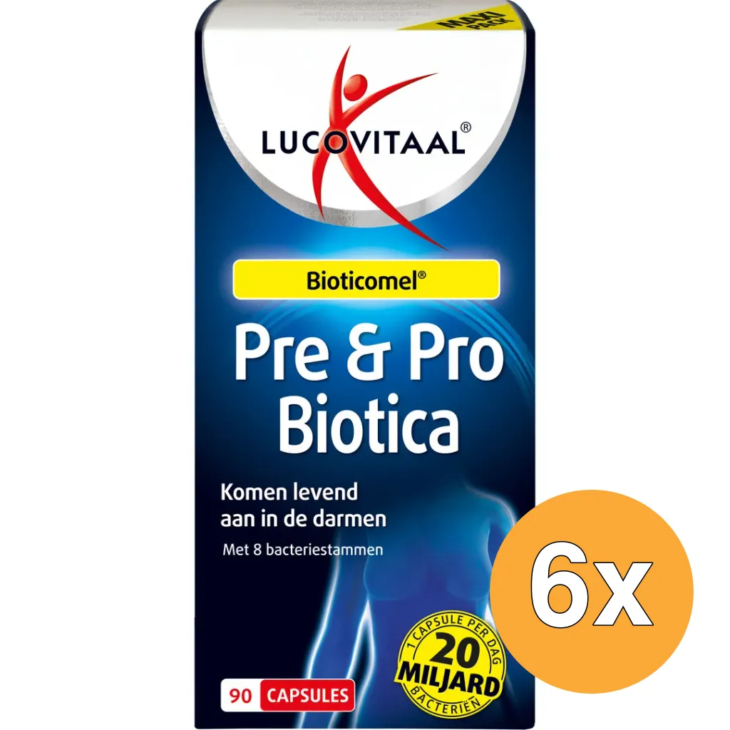 6x Lucovitaal Pre & Probiotica (90 capsules)