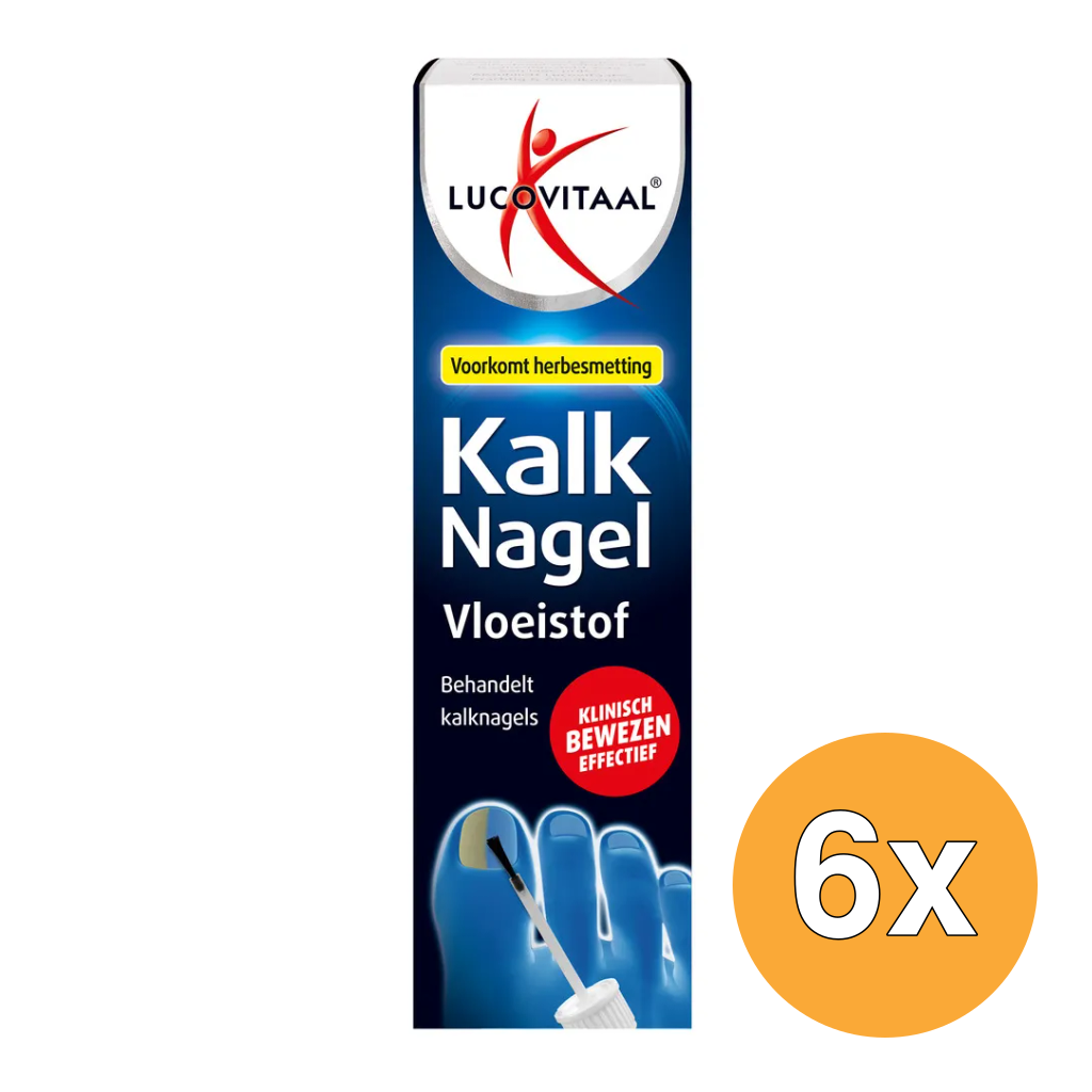 6x Lucovitaal Kalknagel Behandelingsvloeistof (10 ml)