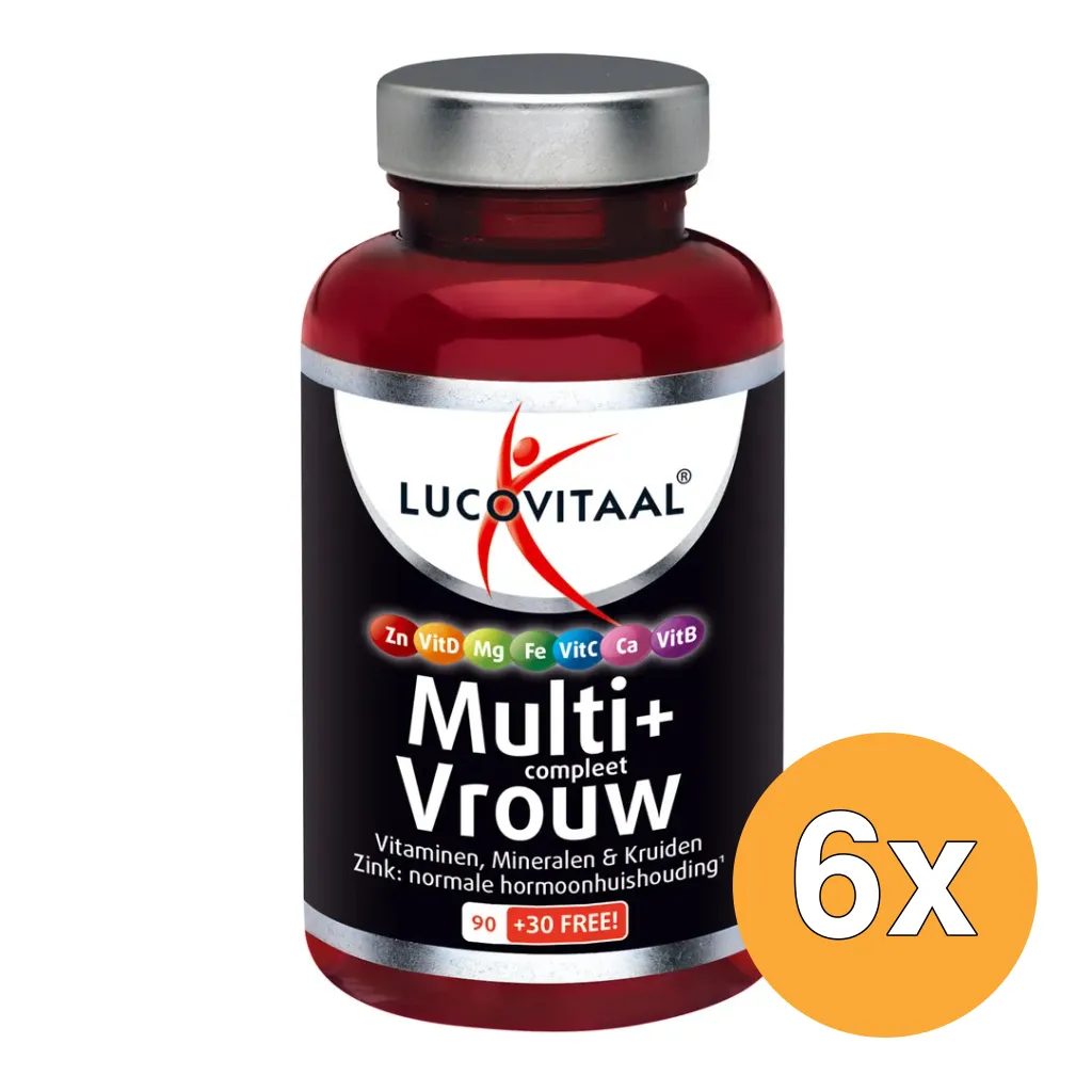 6x Lucovitaal Multivitamine Vrouw (120 tabletten)