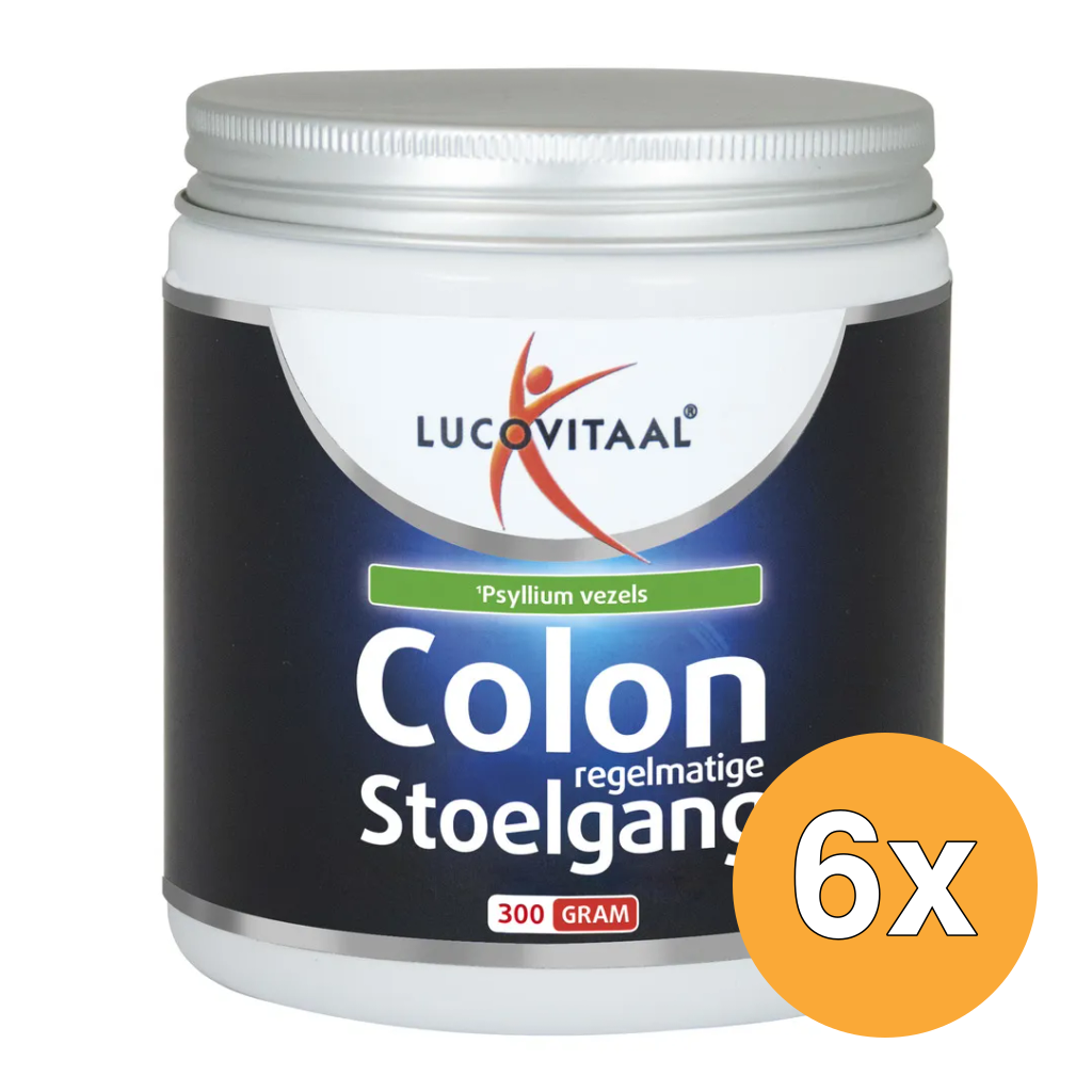 6x Lucovitaal Colon Phyta Vezelpoeder (300 gr)