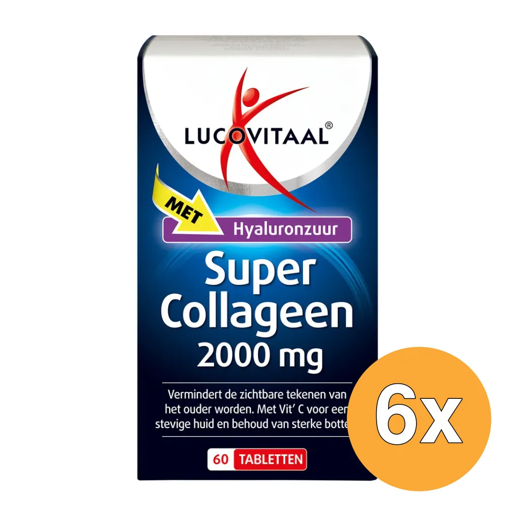 6x Lucovitaal Super Collageen 2000mg (60 tabletten)