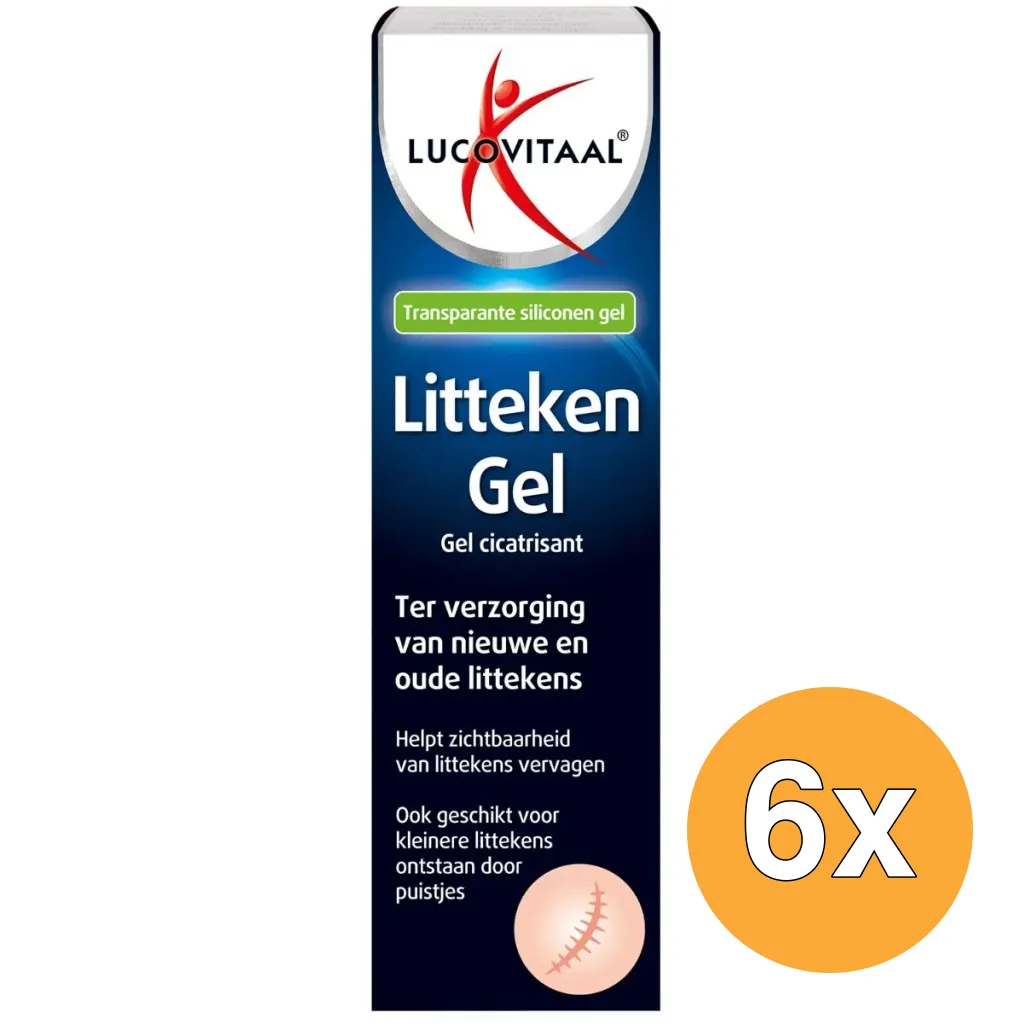 6x Lucovitaal Litteken Gel (20 ml)