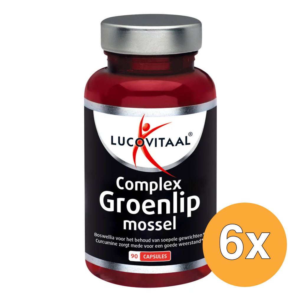 6x Lucovitaal Groenlipmossel (90 capsules)