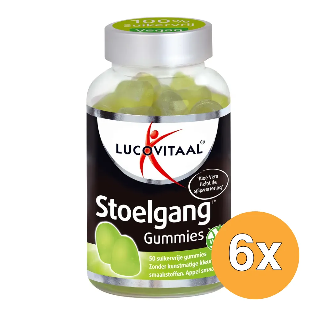 6x Lucovitaal Stoelgang (50 gummies)