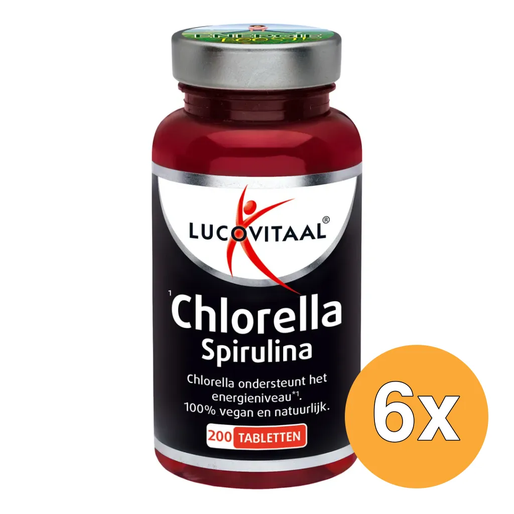 6x Lucovitaal Chlorella Spirulina (200 tabletten)