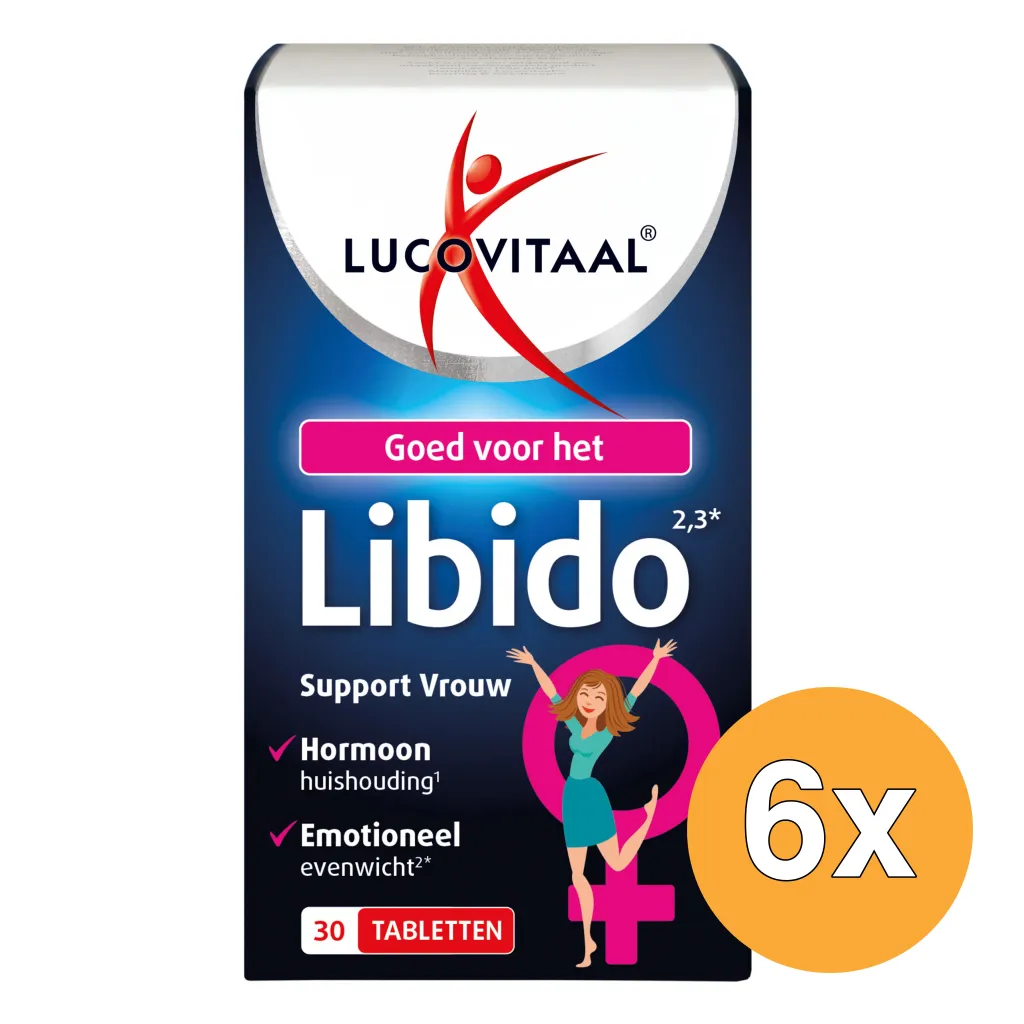 6x Lucovitaal Libido Support Vrouw (30 tabletten)