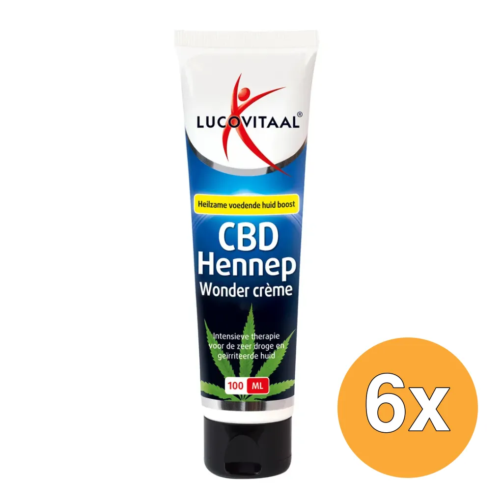 6x Lucovitaal CBD Hennep Wonder Crème (100 ml)