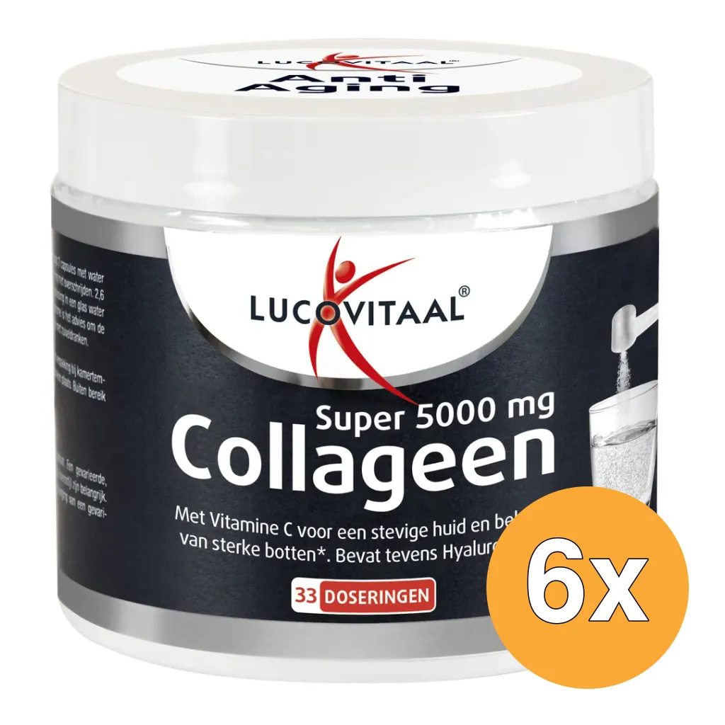 6x Lucovitaal Super 5000mg Collageen Poeder (171,6 gr)