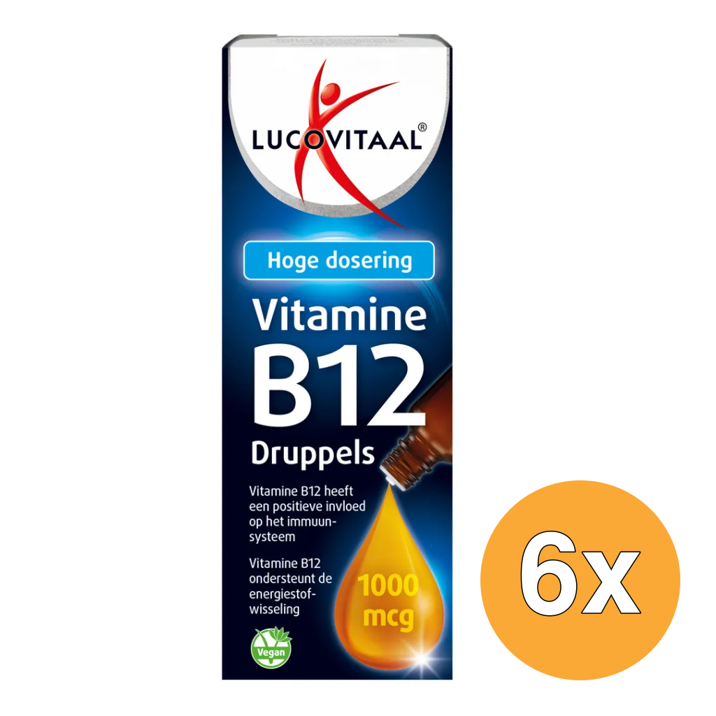 6x Lucovitaal Vitamine B12 Druppels (50 ml)