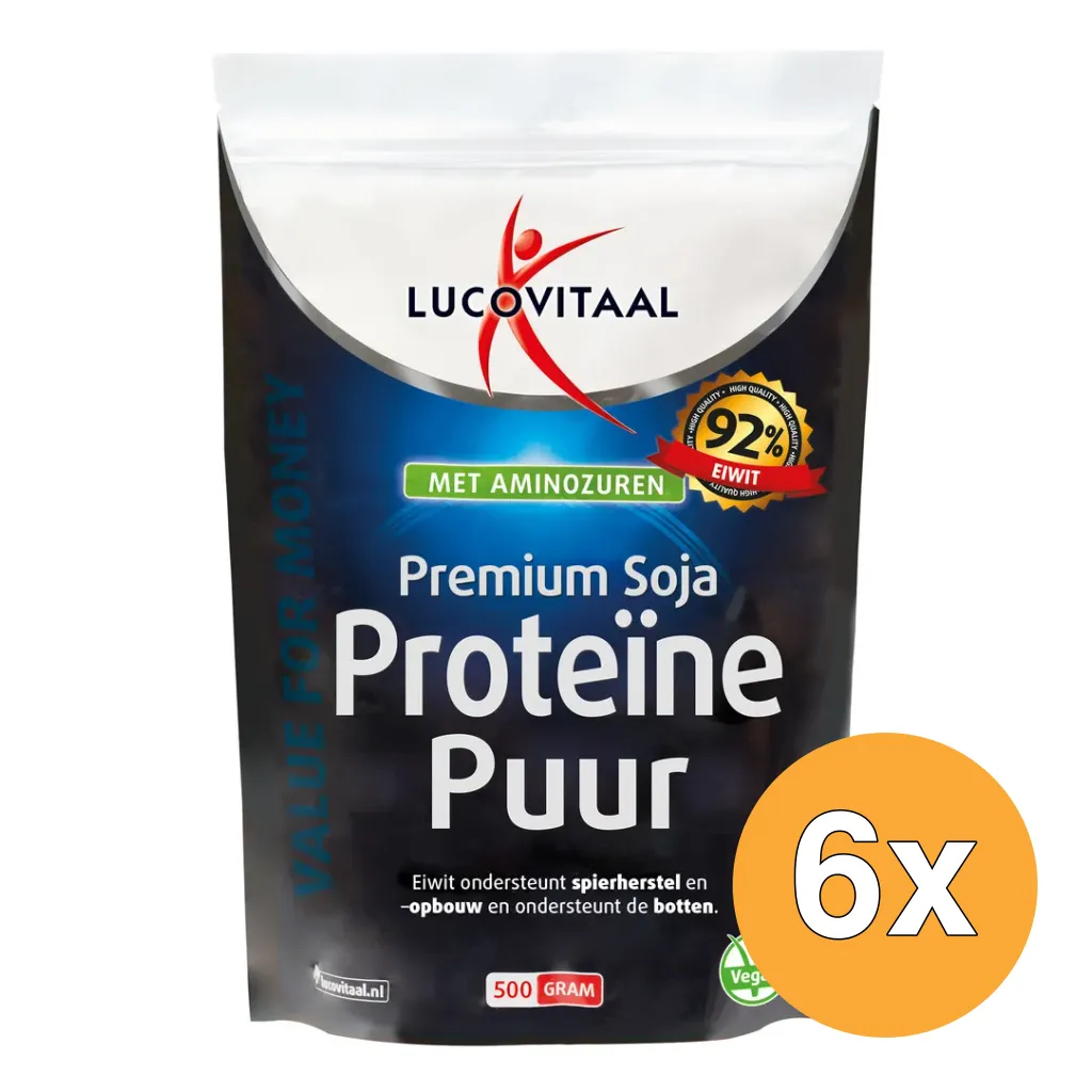 6x Lucovitaal Premium Proteïne Poeder (500 gr)