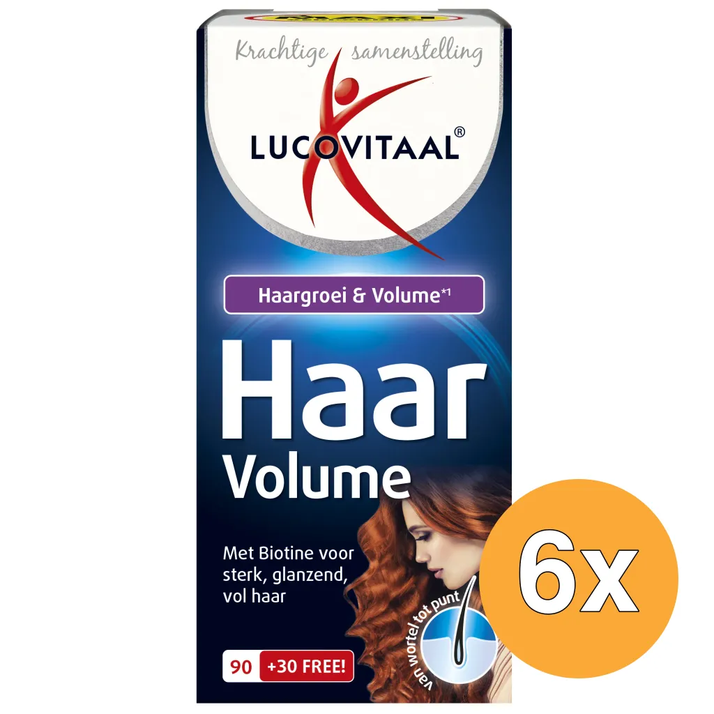 6x Lucovitaal Haar Volume (120 stuks)