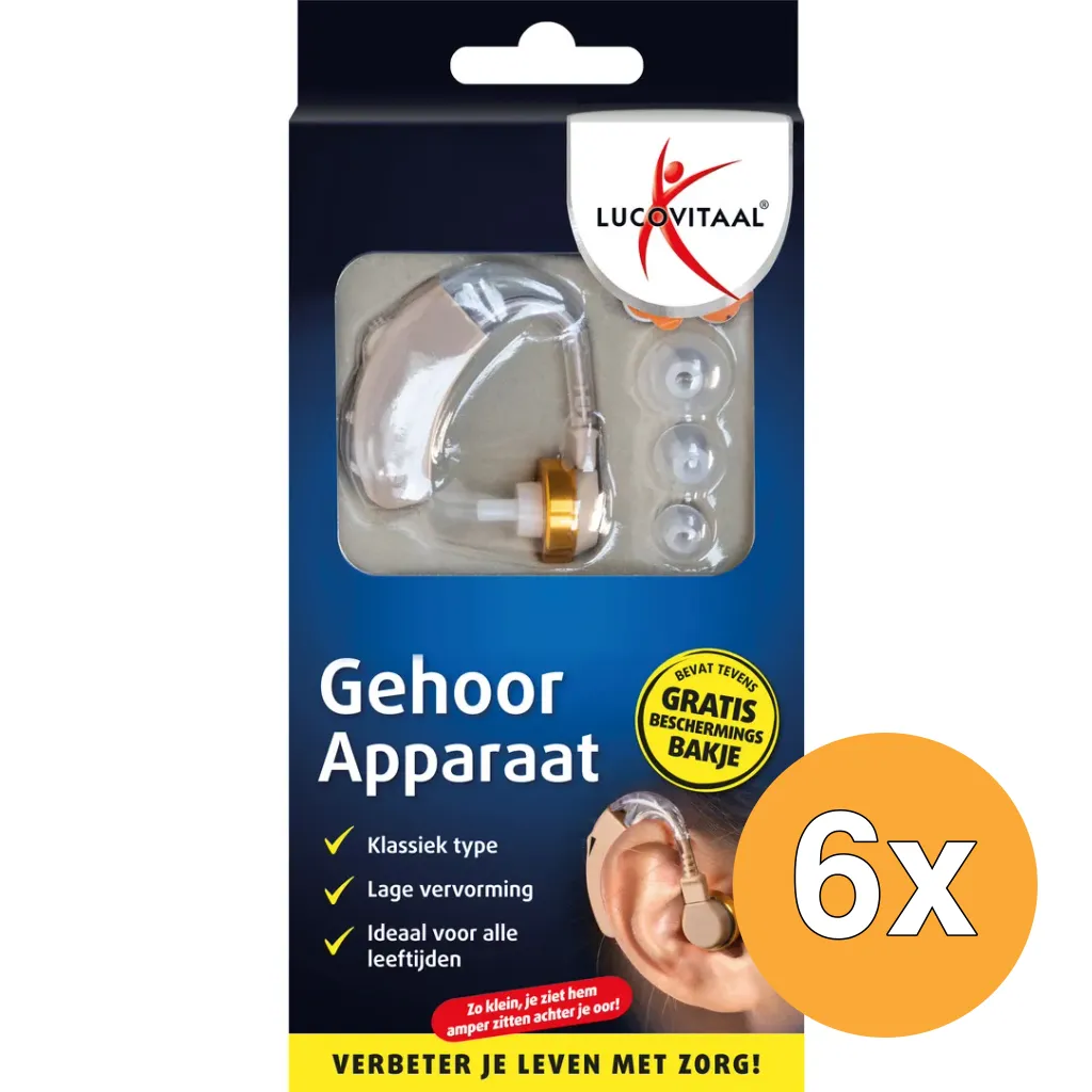 6x Lucovitaal Gehoorapparaat (1 stuk)