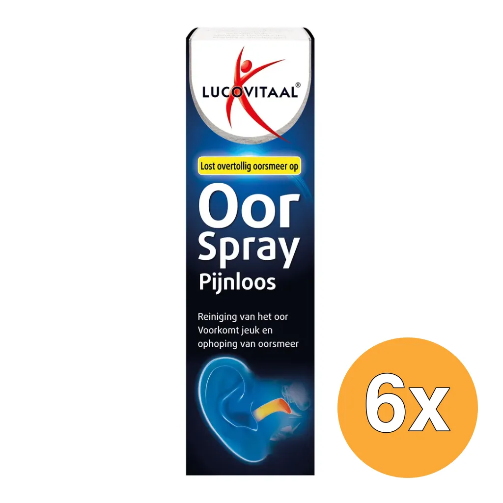6x Lucovitaal Oorspray (20 ml)