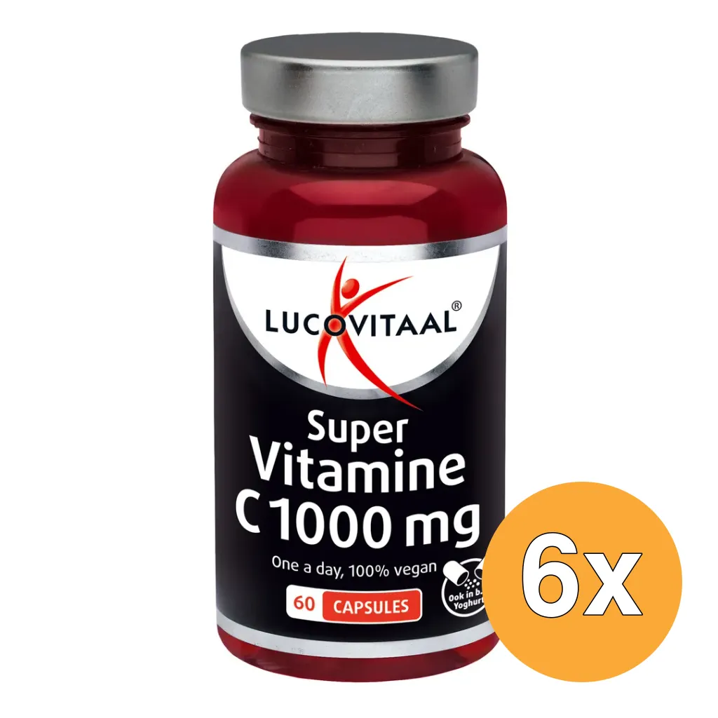 6x Lucovitaal Super Vitamine C 1000mg (60 capsules)